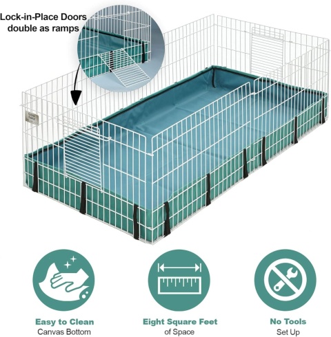 MidWest Homes for Pets® – Profesjonalna Klatka Modułowa dla Świnek Morskich – 119 x 61 x 36 cm – Powierzchnia 0,7 m²