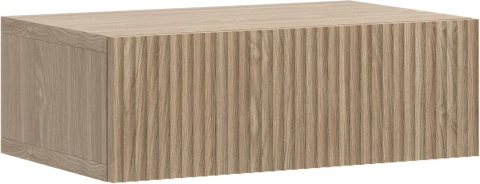 Selsey® Nolie – Ekskluzywny Wiszący Stolik Nocny w Stylu Japandi – Pojemna Szuflada z Systemem Push-To-Open