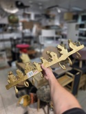 KARE DESIGN Monkey Hook® – Złoty Wieszak Ścienny z Motywem Zwierzęcym – 8 Solidnych Haczyków – Materiał: Polirezyna Premium