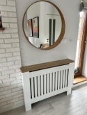 Vida Designs® Arlington – Nowoczesna Drewniana Osłona Grzejnika – Pionowy Wzór Listew, Łatwy Montaż Ścienny