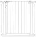 Lionelo® Bramka Truus Slim LED – Metalowa Rozporowa Barierka Ochronna z Lampką LED i Czujnikiem Zmierzchu – Niski Próg 1,5 cm