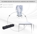 Outsunny® – Składany Pawilon Ogrodowy Express Pop-Up 3 x 3 m (2,95 x 2,95 m) – Tkanina Oxford 210D ze Srebrną Powłoką UV