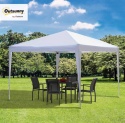Outsunny® – Składany Pawilon Ogrodowy Express Pop-Up 3 x 3 m (2,95 x 2,95 m) – Tkanina Oxford 210D ze Srebrną Powłoką UV