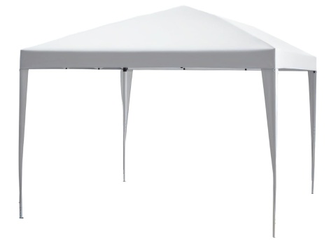 Outsunny® – Składany Pawilon Ogrodowy Express Pop-Up 3 x 3 m (2,95 x 2,95 m) – Tkanina Oxford 210D ze Srebrną Powłoką UV