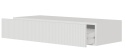 Konsola Selsey Veldio® – Wisząca Konsola / Toaletka z Frezowanym Frontem i Szufladą – Wymiary: 90 x 35,6 x 17 cm – Kolor: Biały