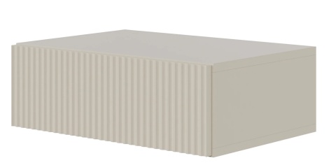 Szafka Nocna Veldio® – Wiszący Stolik Nocny z Szufladą – Wymiary: 50 x 35,6 x 17 cm – Szary Taupe (Szary Beż)