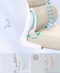 SONGMICS® – Ergonomiczny Fotel Biurowy Siatkowy z Regulowanym Zagłówkiem i Podparciem Lędźwiowym