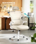 SONGMICS® – Ergonomiczny Fotel Biurowy Siatkowy z Regulowanym Zagłówkiem i Podparciem Lędźwiowym