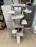 Grand Palace® XL – Gigantyczny i Wzmocniony Drapak dla Dużych Kotów 191 cm – 2 Platformy XL, Przestronny Domek, Mega Hamak