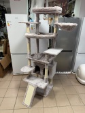 Grand Palace® XL – Gigantyczny i Wzmocniony Drapak dla Dużych Kotów 191 cm – 2 Platformy XL, Przestronny Domek, Mega Hamak