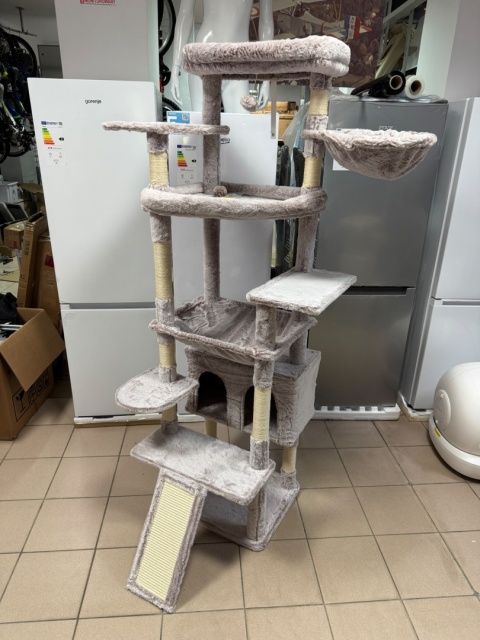 Grand Palace® XL – Gigantyczny i Wzmocniony Drapak dla Dużych Kotów 191 cm – 2 Platformy XL, Przestronny Domek, Mega Hamak