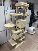 Grand Tower® XXL – Monumentalny Drapak dla Dużych Kotów 190 cm – Podstawa na 6 Słupkach, Zdejmowana Poduszka