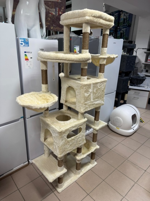Grand Tower® XXL – Monumentalny Drapak dla Dużych Kotów 190 cm – Podstawa na 6 Słupkach, Zdejmowana Poduszka