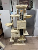 Grand Tower® XXL – Monumentalny Drapak dla Dużych Kotów 190 cm – Podstawa na 6 Słupkach, Zdejmowana Poduszka