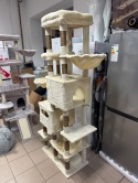 Grand Tower® XXL – Monumentalny Drapak dla Dużych Kotów 190 cm – Podstawa na 6 Słupkach, Zdejmowana Poduszka