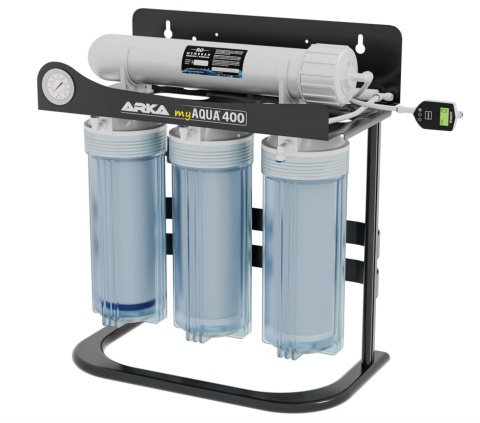 ARKA® myAQUA 400 – Kompaktowy System Odwróconej Osmozy z Pompą Podwyższającą Ciśnienie (do 400 l/dobę)