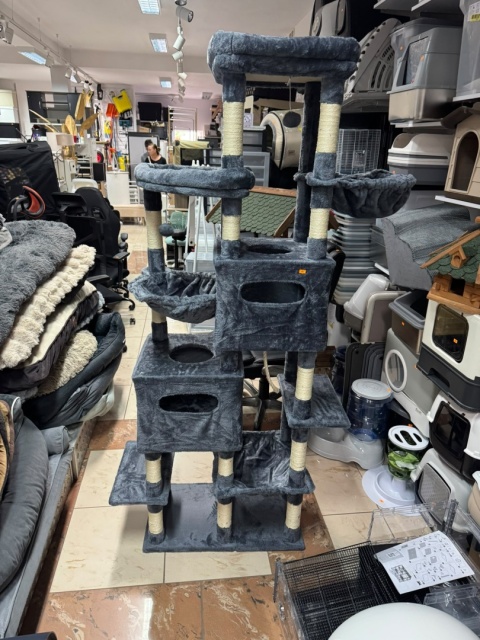 Grand Tower® XXL – Monumentalny Drapak dla Dużych Kotów 190 cm – Podstawa na 6 Słupkach