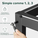 Zinus® Elias – Metalowa Rama Łóżka / Platforma pod Materac 140 x 190 cm – Stalowy Stelaż z Listwami
