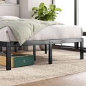 Zinus® Elias – Metalowa Rama Łóżka / Platforma pod Materac 140 x 190 cm – Stalowy Stelaż z Listwami