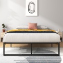 Zinus® Minimalist Platform Bed – Metalowa Rama Łóżka / Platforma pod Materac 140 x 190 cm