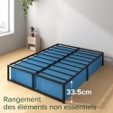 Zinus® Minimalist Platform Bed – Metalowa Rama Łóżka / Platforma pod Materac 140 x 190 cm