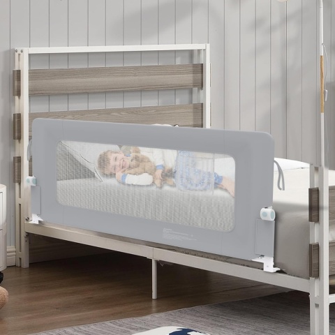 Aufun® – Składana Barierka Ochronna / Osłona do Łóżka Dziecięcego (Długość 200 cm)