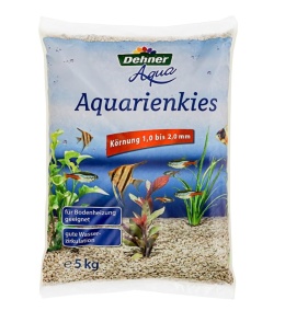 Dehner® Naturalny Biały Żwir Akwariowy / Drobny Piasek (1–2 mm) – Opakowanie 5 kg –