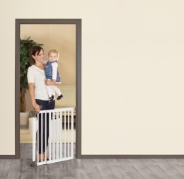 Reer® Advanced – Uniwersalna BRAMKA Barierka Ochronna na Drzwi i Schody (Płynna Regulacja 77 – 110 cm)