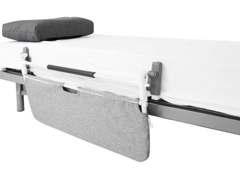 KMINA® – Składana Barierka Ochronna & Pomoc przy Wstawaniu z Łóżka dla Seniorów i Osoób Dorosłych (90 x 52,5 cm)