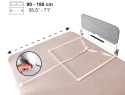 KMINA® – Składana Barierka Ochronna & Pomoc przy Wstawaniu z Łóżka dla Seniorów i Osoób Dorosłych (90 x 52,5 cm)