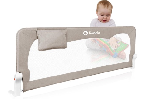 Lionelo® Hanna – Składana Barierka Ochronna do Łóżka Dziecięcego (150 x 66 cm) – System StandSafe