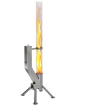 DEFEKT- GARDENFLARE® Premium – Kolumna Paleniskowa / Pochodnia Ogrodowa na Pellet (44 x 41 x 148 cm)