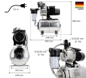 DEFEKT- T.I.P.® HWW INOX 1300 Plus F – Zestaw Hydroforowy / Pompa Domowa (1200 W / 4350 l/h / 5 bar)