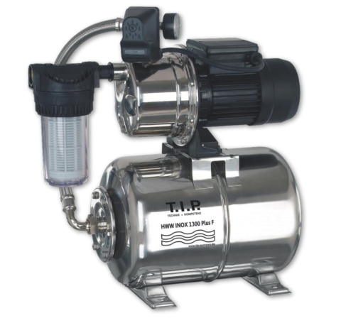 DEFEKT- T.I.P.® HWW INOX 1300 Plus F – Zestaw Hydroforowy / Pompa Domowa (1200 W / 4350 l/h / 5 bar)