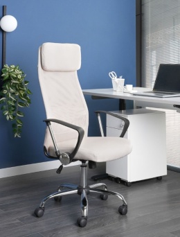 Beliani® Pioneer – Ergonomiczne Krzesło Biurowe Obrotowe (Szerokość 63 cm) – Przewiewne Siatkowe Oparcie, Funkcja Odchylenia