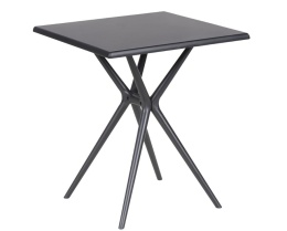 BELIANI Piave – Stół Ogrodowy / Balkonowy (70 x 70 x 77 cm) – Polimer Wzmocniony Włóknem Szklanym, Odporność na UV i Pogodę
