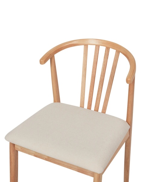 [zestaw 2 szt] Beliani® Craig – Klasyczne Krzesło do Jadalni i Kuchni (80 x 50 cm) – Drewno Kauczukowe w Kolorze Dębu
