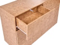 Beliani® Woodend – Szeroka Komoda z 6 Szufladami (110 x 40 x 75 cm) – Wykończenie Burl Effect