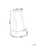 Beliani® Formiga – Wolnostojąca Kaskadowa Fontanna Ogrodowa z Podświetleniem LED (39 x 31 x 81 cm)