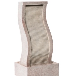 Beliani® Formiga – Wolnostojąca Kaskadowa Fontanna Ogrodowa z Podświetleniem LED (39 x 31 x 81 cm)