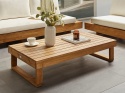 Beliani® Marettimo – Prostokątny Stolik Kawowy do Ogrodu i na Taras (110 x 60 x 25 cm)