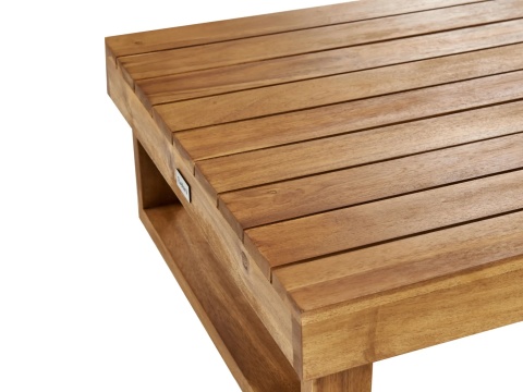 Beliani® Marettimo – Prostokątny Stolik Kawowy do Ogrodu i na Taras (110 x 60 x 25 cm)