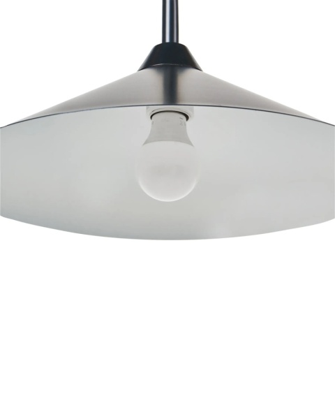 Beliani® Savegre – Minimalistyczna Czarna Lampa Podłogowa (Wysokość 150 cm) – Malowane Żelazo, Stożkowy Klosz