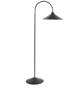 Beliani® Savegre – Minimalistyczna Czarna Lampa Podłogowa (Wysokość 150 cm) – Malowane Żelazo, Stożkowy Klosz