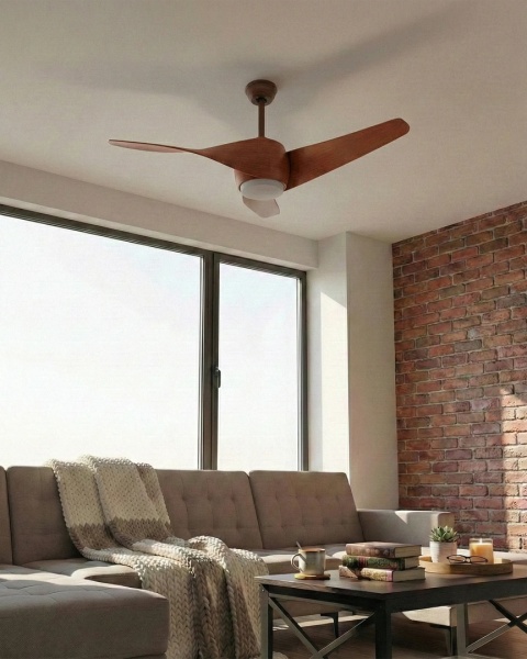 Beliani® Paria – Elegancki Wentylator Sufitowy z Oświetleniem LED i Pilotem (118 x 50 cm)