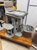 CatVilla XL – Kompaktowy Drapak / Wieża dla Kota (70 x 50 x 65 cm) – Bardzo Duża Platforma Obserwacyjna