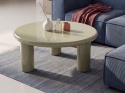 Beliani® Itasca – Okrągły Stolik Kawowy do Salonu (80 x 80 x 35 cm) – Minimalistyczny Style Skandynawski, Trwała Płyta MDF