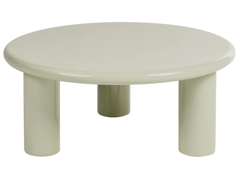 Beliani® Itasca – Okrągły Stolik Kawowy do Salonu (80 x 80 x 35 cm) – Minimalistyczny Style Skandynawski, Trwała Płyta MDF