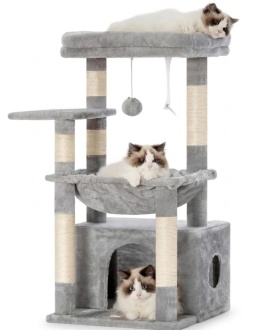 Cat Haven Deluxe – Kompaktowe Drzewko / Drapak dla Kota (80 x 40 x 40 cm) – Przestronna Platforma (40 x 30 cm)