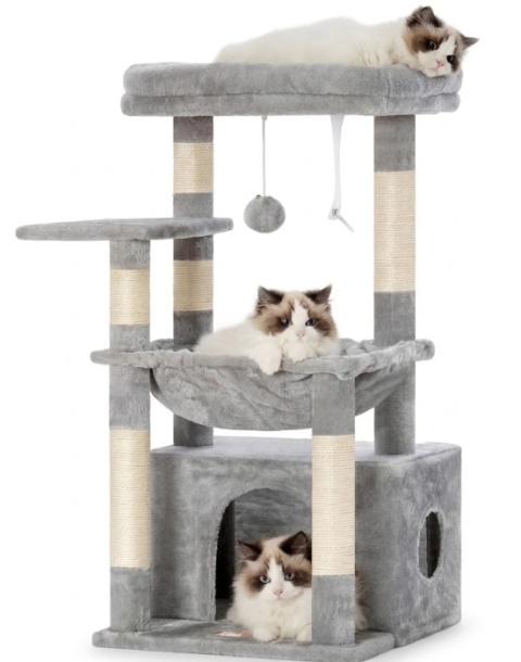 Cat Haven Deluxe – Kompaktowe Drzewko / Drapak dla Kota (80 x 40 x 40 cm) – Przestronna Platforma (40 x 30 cm)
